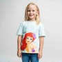 Camiseta de Manga Corta Infantil Disney Princess Verde Claro 3 Años