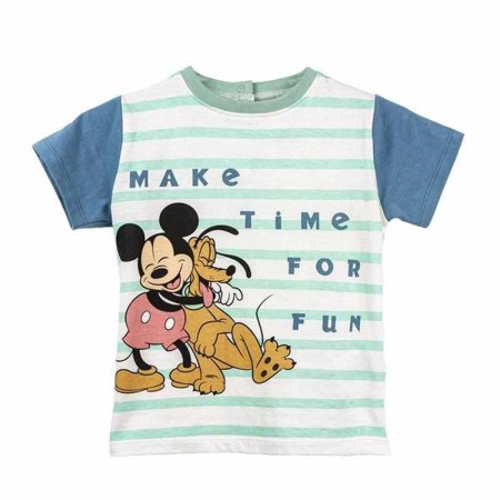 Camiseta de Manga Corta Infantil Mickey Mouse Multicolor 18 Meses