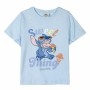 Camiseta de Manga Corta Infantil Stitch Azul claro 5 Años