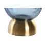 Vase DKD Home Decor Verre Bleu Doré Métal (16 x 16 x 23 cm)