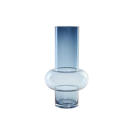 Vase DKD Home Decor Verre Bleu (14 x 14 x 26 cm)