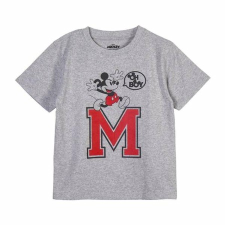 Camiseta de Manga Corta Infantil Minnie Mouse Gris 5 Años