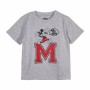 Camiseta de Manga Corta Infantil Minnie Mouse Gris 5 Años