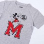 Camiseta de Manga Corta Infantil Minnie Mouse Gris 5 Años