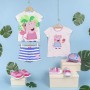 Camiseta de Manga Corta Infantil Peppa Pig Rosa 6 Años