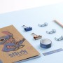 Set de Papelería Stitch Azul 10 Piezas (6 Piezas)