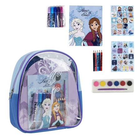 Mochila Infantil para Dibujar Frozen Azul 22,0 x 23,0 x 7,0 cm