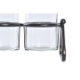 Vase DKD Home Decor Verre Noir Métal Transparent Cottage (31 x 12 x 19 cm)