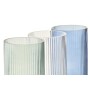 Vase DKD Home Decor Verre Moderne (10 x 10 x 20 cm) (3 Unités)