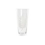 Vase DKD Home Decor Verre Transparent Blanc Tropical Feuille d'une plante (10 x 10 x 20 cm)