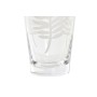 Vase DKD Home Decor Verre Transparent Blanc Tropical Feuille d'une plante (10 x 10 x 20 cm)