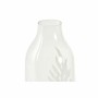 Vase DKD Home Decor Verre Transparent Blanc Tropical Feuille d'une plante (9 x 9 x 20 cm)