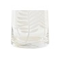 Vase DKD Home Decor Verre Transparent Blanc Tropical Feuille d'une plante (9 x 9 x 20 cm)