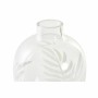 Vase DKD Home Decor Verre Transparent Blanc Tropical Feuille d'une plante (10 x 10 x 15 cm)