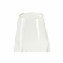 Vase DKD Home Decor Verre Transparent Blanc Tropical Feuille d'une plante (9 x 9 x 25 cm)