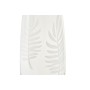 Vase DKD Home Decor Verre Transparent Blanc Tropical Feuille d'une plante (9 x 9 x 25 cm)