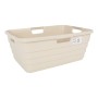 Cesto para la Ropa Tontarelli Maya Beige Plástico 54,5 x 37,5 x 22 cm (12 Unidades)