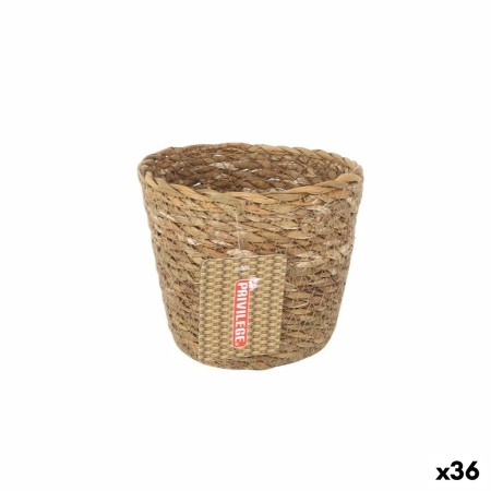 Cesta Multiusos Privilege  Marrón Mimbre Redonda ø 12 x 11 cm (36 Unidades)