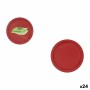 Set de Platos Algon Rojo 20 cm 10 Piezas (24 Unidades)