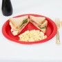 Set de Platos Algon Rojo 20 cm 10 Piezas (24 Unidades)