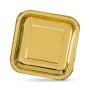 Set de Platos Algon Dorado 26 cm 3 Piezas (18 Unidades)