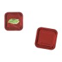 Service de vaisselle Algon Rouge 20 cm 10 Pièces (18 Unités)