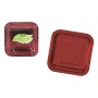 Service de vaisselle Algon Rouge 26 cm 3 Pièces (18 Unités)