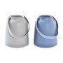 Vase DKD Home Decor Gris Bleu Grès (12 x 12 x 15,5 cm) (2 Unités)