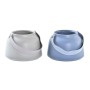 Vase DKD Home Decor Gris Bleu Grès (13 x 13 x 10 cm) (2 Unités)