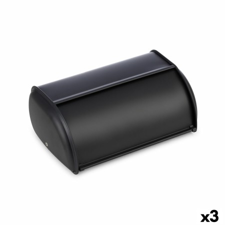 Panera Quttin Negro Metal 43,5 x 27,5 x 18,5 cm (3 Unidades)