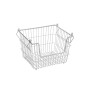 Panier Multi-usages Confortime Gris Métal 32 x 27 x 23 cm (6 Unités)