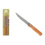 Cuchillo de Cocina Quttin Natura Marrón Plateado Acero Inoxidable 10,5 cm 4 Piezas (12 Unidades)