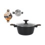 Casserole avec Couvercle MasterChef 24 cm 2,5 mm (4 Unités)