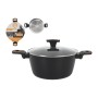 Casserole avec Couvercle MasterChef 28 cm 2,5 mm (4 Unités)