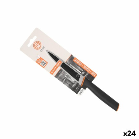 Cuchillo de Cocina MasterChef Negro Plateado 13 cm Multiusos (24 Unidades)