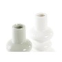 Vase DKD Home Decor Céramique Menthe Blanc (7,5 x 7,5 x 14 cm) (2 Unités)