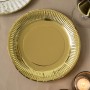 Service de vaisselle Algon Doré 23 cm 10 Pièces (18 Unités)
