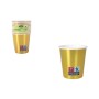 Set de Vasos Algon Dorado 200 ml 10 Piezas (18 Unidades)