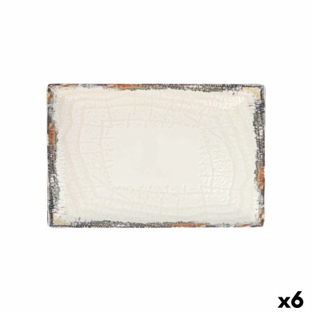 Plat à Gratin La Mediterránea Albus Rectangulaire 30 x 20 x 2,5 cm (6 Unités)