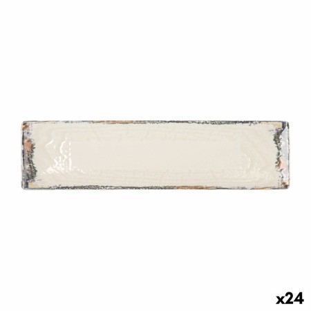 Plat à Gratin La Mediterránea Albus Rectangulaire 30 x 8 x 2 cm (24 Unités)