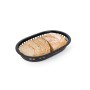 Cesta para el Pan Negro Plástico Rectangular 27,4 x 17,5 x 3,6 cm (36 Unidades)