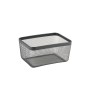Cesta Multiusos Confortime Negro Metal 30,5 x 23 x 15,2 cm (8 Unidades)