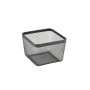 Panier Multi-usages Confortime Noir Métal 24,5 x 24,5 x 17 cm (8 Unités)