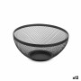 Coupe à fruits Confortime Noir Métal 26 x 12,5 cm (12 Unités)