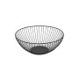 Coupe à fruits Confortime Noir Métal 24,5 x 24,5 x 10 cm (12 Unités)