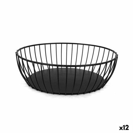 Panera My Bar Negro Metal Ovalado 24 x 19 x 8 cm (12 Unidades)