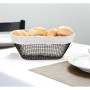Cesta para el Pan Metal Ovalado 25 x 13 x 10 cm (18 Unidades)