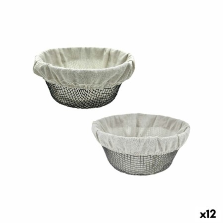 Corbeille à Pain Métal 23 x 23 x 10 cm (12 Unités)