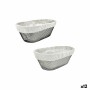 Cesta para el Pan Metal Ovalado 28 x 15 x 10 cm (12 Unidades)