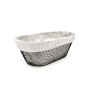 Corbeille à Pain Métal Oblongue 28 x 15 x 10 cm (12 Unités)